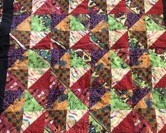 Baby Size or Lap Size Hand Made Quilt