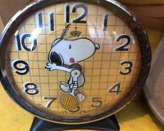 Snoopy Tennis CLock