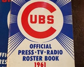 1961 Cubs Roster Book