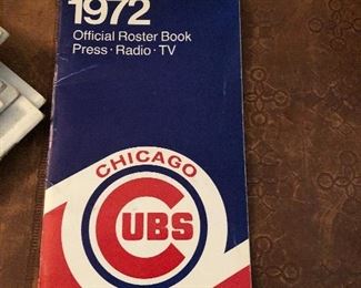 1972 Cubs Roster Book