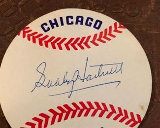 Gabby Hartnett Chicago Cubs Signed Sticker