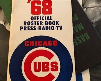 1968 Chicago Cubs Baseball booklet