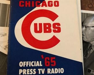 1965 Chicago Cubs Roster Book
