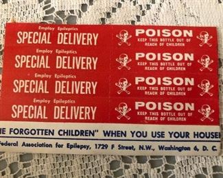 Special Delivery Poison Stickers