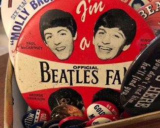 Beatles fan button