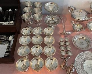 Sterling Silver Footed Desserts & Cordials