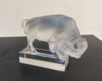 Lalique Buffalo Bison