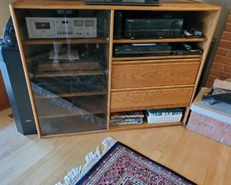 electronics and tv cabinet