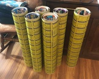 uncut 1990 Baseball cards 6 rolls