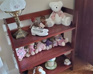 Lamp with Globe and Teddy Bears