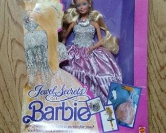 Jewel Secrets Barbie   New in Box but box is missing top.  Doll is in new condition.