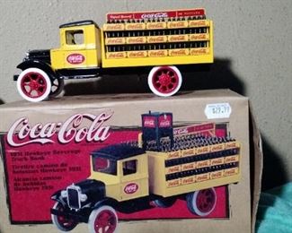 Coca Cola Hawkeye Beverage Truck Bank   New in Box