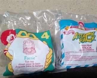 Just a few of the McDonald's Happy Meal Toys, still in Packages      