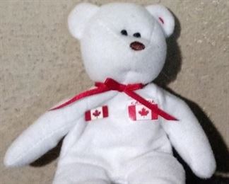 "Maple" The Canadian Bear, Rare Collectible McDonalds Beanie Baby