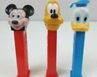 Vintage Disney Pez Dispensers Mickey, Pluto, Donald in original packaging.  We also have Minnie, Goofy(not pictured) 
