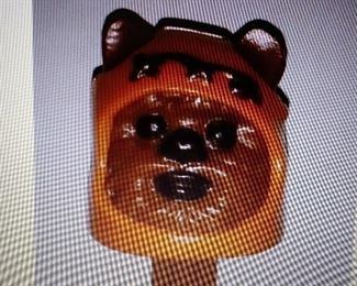 Close up of Ewok Pez Dispenser