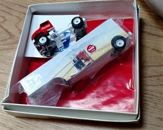 Limited Edition Coca Cola Tractor and Trailer in original box