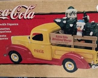 Coca Cola North Pole Bottling Works Pickup With Figures