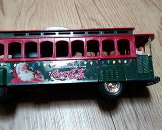 Coca Cola Christmas Trolley with Santa   