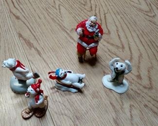 Assortment of Santa and Polar Bear Figures
