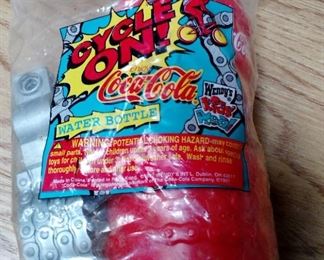 Wendy's Kid's Meal Coca Cola Cycle On Water Bottle, never opened