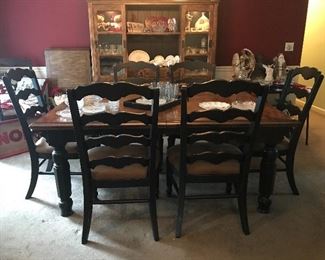 Rowley Creek, Ashley Furniture dining table, chairs and China cabinet