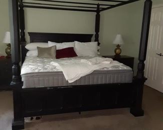 Rowley Creek King Canopy Poster Bed