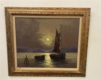 Oil on Canvas Signed Painting