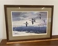 Last Flock Out Les Kouba Ducks Unlimited Print