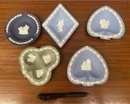 Vintage Jasperware Wedgwood Ashtrays Trinkets
