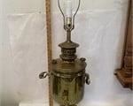 vintage large russian brass samovar urn lamp 
