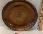 antique heavy engraved turkish metal bowl 