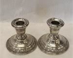 2 WALLACE STERLING CANDLESTICKS
