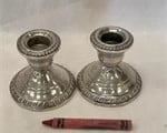 2 GORHAM STERLING CANDLESTICKS