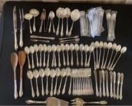 86 PCS RHAPSODY STERLING SILVER FLATWARE 125 OZS