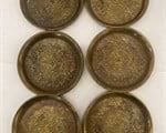 ANTIQUE TURKISH BRASS COASTERS

