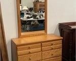 ASH BASSETT DRESSER W/ MIRROR VERY CEAN
