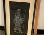 VINTAGE RUSSIAN BRASS RUBBING SOLDIER
