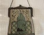 ANTIQUE METAL MESH FLAPPERS PURSE
