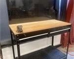 METAL & WOOD WORK BENCH W/ VICE 2 DRAWERS
