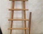 HOMEMADE PRIMATIVE STYLE WOOD BLANKET LADDER
