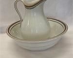 ANTIQUE ENGLISH PITCHER & BASIN WASH BOWL
