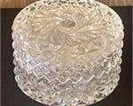 LEADED CRYSTAL LIDDED CONTAINER MADE IN W GERMANY
