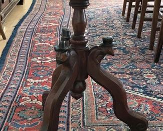 Close up Base View: Three-Legged “Spiritic” Table.  