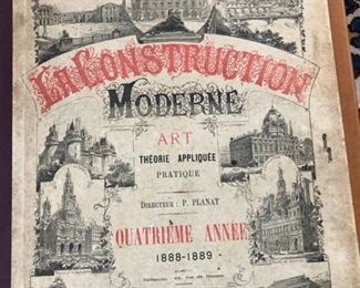 HALF OFF!  $75.00 NOW, WAS $150.00.................Modern Construction, 1888-1889 This is an extensive  collection of over 90 antique prints showing “modern” buildings in Europe. It belonged to Piero’s dad. Most prints are in excellent conditions and would be easily framable. Most prints measure 10.5”L x 14”H, a few are twice as large. 
See samples in the following slides