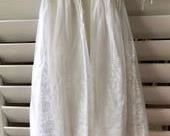 REDUCED!  $45.00 NOW, WAS $60.00...................Baptism Gown: Was used to baptize Grazia’s mom, and then Grazia. There is a top lace gown and a silk gown underneath. Complete with a lace bonnet as shown in next picture.