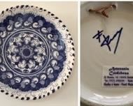 $20.00.....................Hand Painted Ceramic Plate from Cordoba, Spain 14” diameter