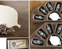 CLEARANCE !  $20.00 NOW, WAS $45.00...................12 Place Card Holders, circa 1982