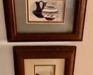 CLEARANCE !  $15.00 NOW, WAS $50.00...............Pair of Small Paintings by William T. Zivic
Western Artist, Tucson AZ, 2000
Purchased by Grazia during a trip to Tucson, AZ
Top: 6.5”L x 5.5”H
Bottom: 5.5”L x 6.5”H