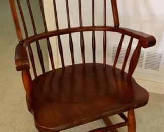 REDUCED!  $33.75 NOW, WAS $45.00...................Rocking Chair 21”3/4”L x 18”W x 40”H (seat is 17”H)
Some parts have become a bit loose and need to be re-glued